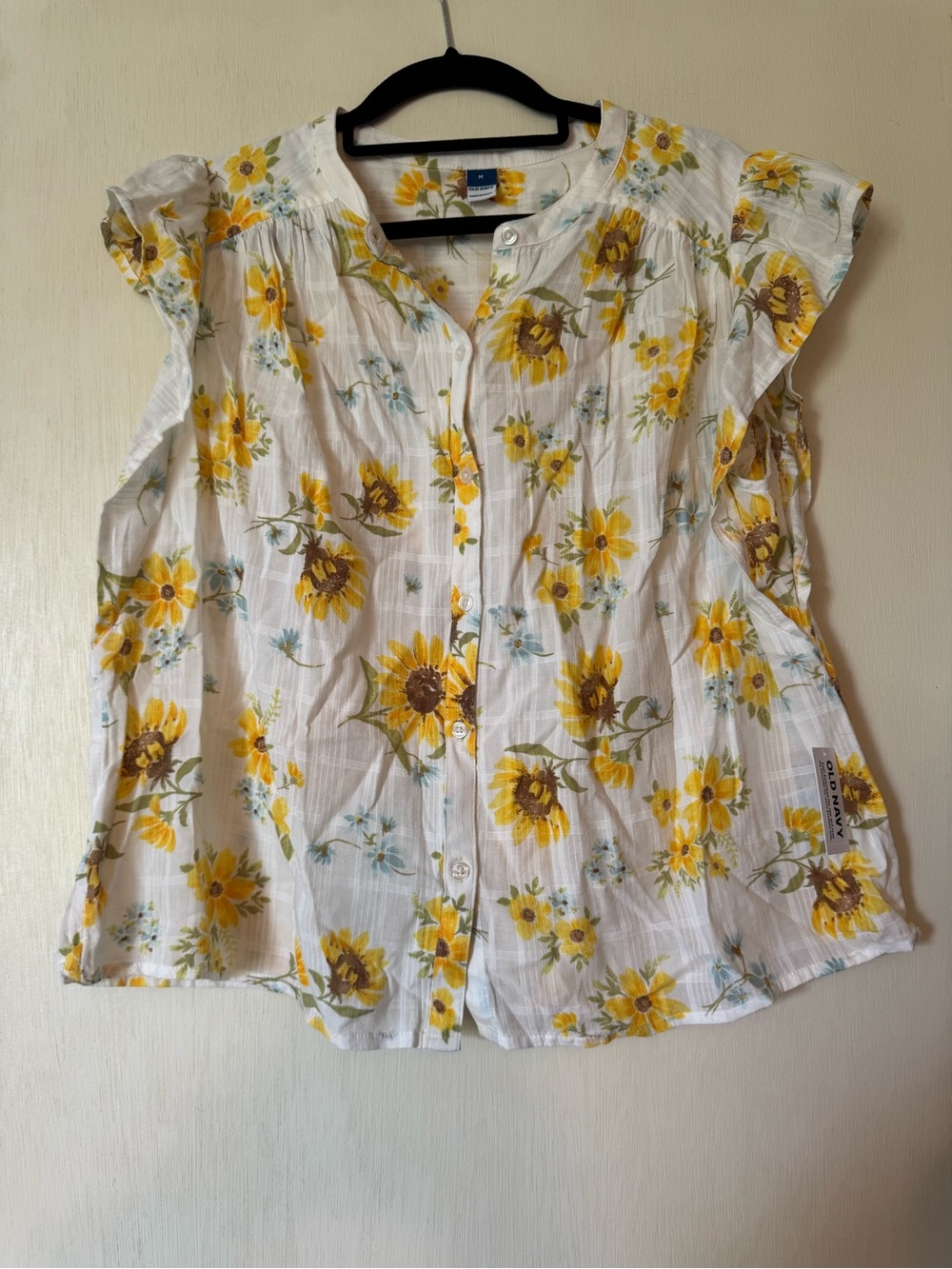 NWT old navy sunflower blouse